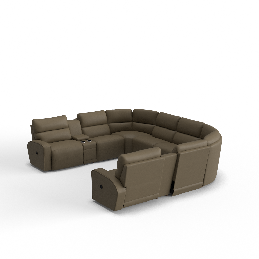 Maddox Reclining U-Shape Sectional w/ Storage